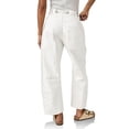 thumbnail image 3 of Elastic Middle Waist Women Casual Jeans Drawstring Denim Pants with Front Pocket, 3 of 6