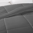 thumbnail image 4 of Clara Clark All Season Down Alternative Comforter, Twin, Gray, Luxury Soft Duvet Insert, 4 of 5