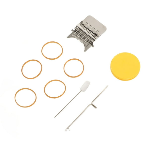 Fyearfly Kit de Telar de máquina de Telar de zurcir, Telar de zurcir de Madera Tipo Speedweve, Herramienta de Tejido, Telar de reparación, máquina de Tejer de Telar pequeño para niños(10 Ganchos)