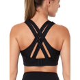 thumbnail image 1 of Sujetador deportivo Yvette High Impact con espalda cruzada, talla grande, 1 of 9