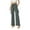 Gray, variant on Women Cargo Pants Petite Fit Bootcut Stretch Yoga Pants Casual Outdoor Daily Wear Dark Gray L