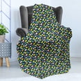 thumbnail image 4 of Fruits Soft Flannel Fleece Throw Blanket, Hand Drawn Vegan Options Sliced Lemons Strawberries and Oranges Doodle Style Food, Cozy Plush for Indoor and Outdoor Use, 70" x 90", Multicolor, by Ambesonne, 4 of 5