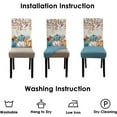 thumbnail image 6 of Fall Chair Covers Set of 6,Thanksgiving Parsons Chair slipcovers,Fall Pumpkin Kitchen Dining Room Decor Chair Seat Cover Protectors(Orange Pumpkin,6 Pack), 6 of 6