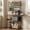 Desktop Extension, variant on Keenstone Extendable Bakers Rack for Kitchen with Flip-Up Side Table, Microwave Stand with 3 Power Outlets, Coffee Bar Station with 10 Shelves, Wire Basket & 14 Hooks, Rustic Brown