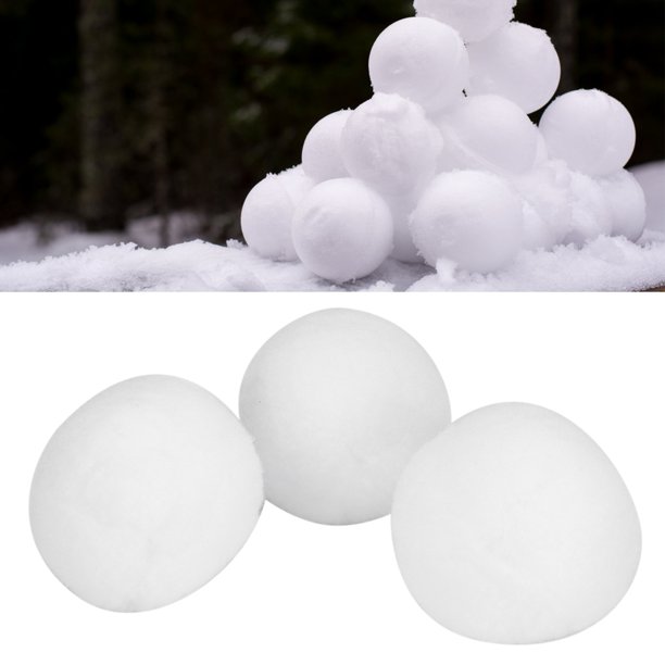 Boules De Neige Artificielles – Lot De 50, 7 Cm, Légères Et Douces | Pour Jeux D'intérieur Et Décoration Noël