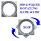 thumbnail image 3 of Lazy Susan Hardware 6 pulgadas, paquete de 10 placas de rodamiento giratorias cuadradas, capacidad de 500 libras, rodamientos de plataforma giratoria Lazy Susan para bandejas de servir, estantes de al, 3 of 5