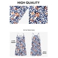 thumbnail image 6 of TARAINYA Women Summer Rompers Casual V-Neck Spaghetti Strap Loose Short Jumpsuit with Pockets, 6 of 8
