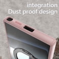 thumbnail image 3 of Decase Transparent Case for Samsung Galaxy S25 Ultra,TPU+PC,Built-in Rotatable Ring Kickstand,Clear Back Design Heavy Duty Drop Protection Shockproof Phone Case for Samsung Galaxy S25 Ultra,Pink, 3 of 10