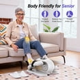thumbnail image 4 of MERACH Under Desk Elliptical Machine, Electric Ellipse Leg Exerciser for Seniors, 12 Adjustable Speeds, Quiet Portable Fitness Equipment Gift for Family & Office with PVC Anti-slip Mat, 4 of 10