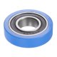 thumbnail image 1 of PU Polea Rodillo Rodamiento 20x50,5x12mm Poliuretano Revestido Guía Rueda para Industrial, Azul, 1 of 5