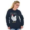 thumbnail image 4 of Guess What Chicken Butt Silly Joke Sweatshirt for Men or Women Brisco Brands X, 4 of 6