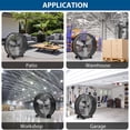 thumbnail image 7 of Soonbuy 30 Inch Industrial Drum Fan, 3-Speed High Velocity Floor Fan, Heavy Duty Metal Air Circulator with Caster Handle for Patios, Warehouses, Commercial, Factories and Workshops, 7 of 7