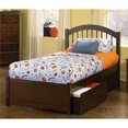 thumbnail image 3 of Atlantic Furniture Windsor Lit de Rangement à Deux Broches en Noyer, 3 of 3