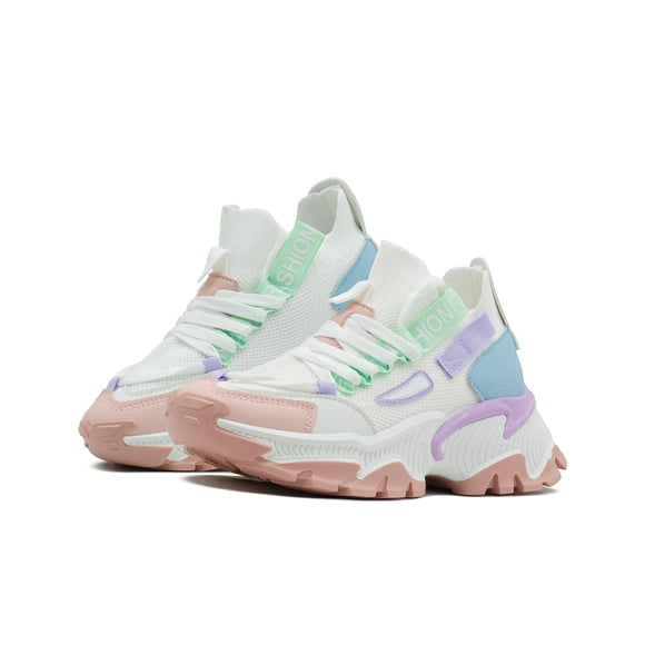 Tenis Suela Chunky Caterina Moda Multicolor Para Dama 22-26 23.5