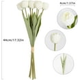 thumbnail image 3 of Pink Tulips Artificial Flowers 10pcs Real Touch Tulips Flowers Fake Pink Tulips Faux Flowers for Home Decoration Wedding Bouquet Party Baby Shower Centerpieces Bridal Bouquet Decor (Pink), 3 of 5