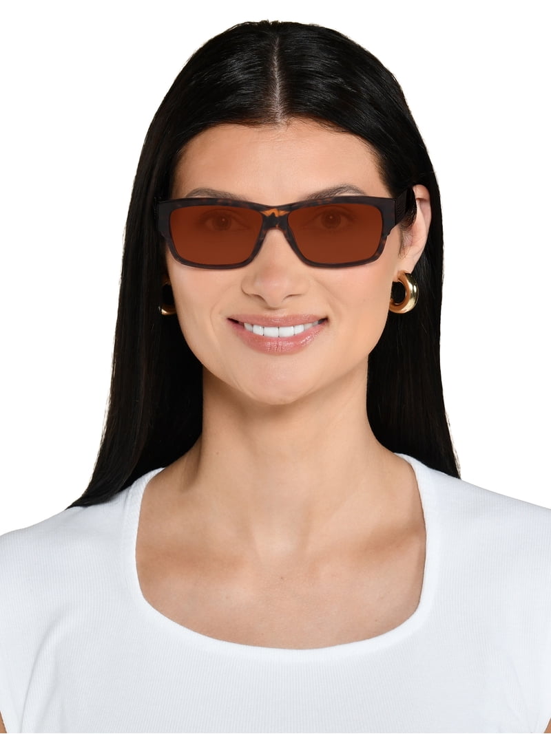 Foster Grant® Solar Shield® Black Rectangle Fitsover Unisex