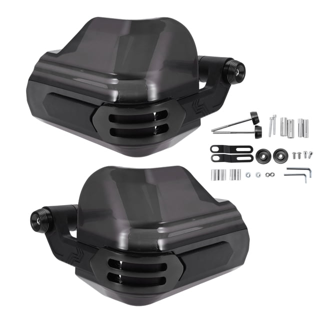 Unique Bargains 1 Set Protector de Guardamanos Universal para Motocicletas, Protección contra el Frío, a Prueba de Viento y Lluvia, Negro, PC, Aleación de Aluminio