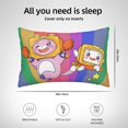 thumbnail image 4 of Funda de almohada Lan-Ky Box, bonita funda de cojín con dibujos animados, juego de cojines para la espalda, ropa de cama suave, decoración del hogar, regalos de boda, 20 x 30 pulgadas, 4 of 5