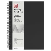 Staples TRU RED Medium Soft Cover Meeting Notebook Blk TR54988