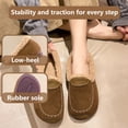 thumbnail image 4 of Yunkctuk Womens Outdoor Slippers, Comfortable Fluffy Wool Autumn Casual Shoes for Women, Non-slip Rubber Womens Shoes, Home Office Womens Shoes, 4 of 7