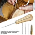 thumbnail image 1 of Leather Sewing Awl Needle with Handle 3 Needles Sewing Awl Hand Stitcher, 1 of 5