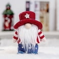thumbnail image 2 of Niusricy 4th of July Patriotic Gnomes Decoration, Handmade Gnomes Stars  Stripes Plush Elf Scandinavian Tomte Veterans Memorial Day Gift, 2 of 6