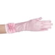 thumbnail image 3 of Guantes de niña de las flores con lazo, cortos, para boda, fiesta de noche - Talla L (rosa), 3 of 6