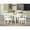 White, variant on East West Furniture NOBO5-WHI-LC 5-Pc Rectangular Dinette Set 4 Dining Chairs with X-Back and a Faux Leather Seat and Butterfly Leaf Dining Room Table with Rectangular Top and 4 Legs- Linen White...