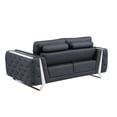 thumbnail image 3 of Titan Furnishings Modern Genuine Italian Leather Upholstered Loveseat, 3 of 6