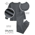 thumbnail image 4 of Galaxy by Harvic Boys Thermal Set Waffle Knit Toddler Boys Thermal Shirt & Long Underwear 6 Piece, 4 of 7