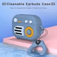 thumbnail image 3 of MATEPROX AirPods 3 Case, Airpods 2021 3rd Generation Cover Retro Radio Earbud Case with Keychain-Blue, 3 of 7