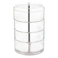 thumbnail image 2 of 4 Layers Jewelry Organizer Box, 360 Degree Rotatable Accessory with Lid Cylindrical Holder, for Small Jewelry Ears Necklaces s Women, 2 of 8