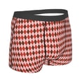 thumbnail image 3 of Bingfone Red and Brown Squares Men's Underwear - Casual Stretch Boxer Briefs-XX-Large, 3 of 9
