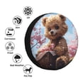 thumbnail image 4 of Susaid Romantic Floral Bear Print Tire Covers,Waterproof Anti-UV Snow Sun Rain Tire Covers for RV,Truck, SUV, Trailer, Camper-14 inch, 4 of 6