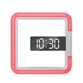 thumbnail image 1 of Reloj Digital De Pared Espejo Led Multifuncional Reloj De Pared Hueco Reloj Colgante Con Pantalla De Temperatura Luz De 7 Colores Para El Hogar Sala De Estar Oficina Sweethay HA021472-00, 1 of 7