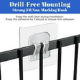 thumbnail image 4 of Large Wrap Holder Metal Hanging Basket Cupboard Door/Cabinet Door/Pantry Door/Wall Mounted Storage Basket Self Adhesive Storage Basket for Kitchen Organization No Drilling Required Black, 4 of 7