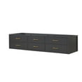 thumbnail image 2 of Castor 84 in W Black Double Bath Vanity, 2 of 6