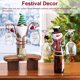 thumbnail image 4 of Soporte para vino tinto de vacaciones Soporte para estante de almacenamiento Botellas de hierro con estilo Fiesta Festival Decoración Bar Hogar Sombrero rojo Sombrero verde Speravity HA009212-02B, 4 of 6