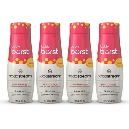 Bubly Burst Peach Mango 4pk