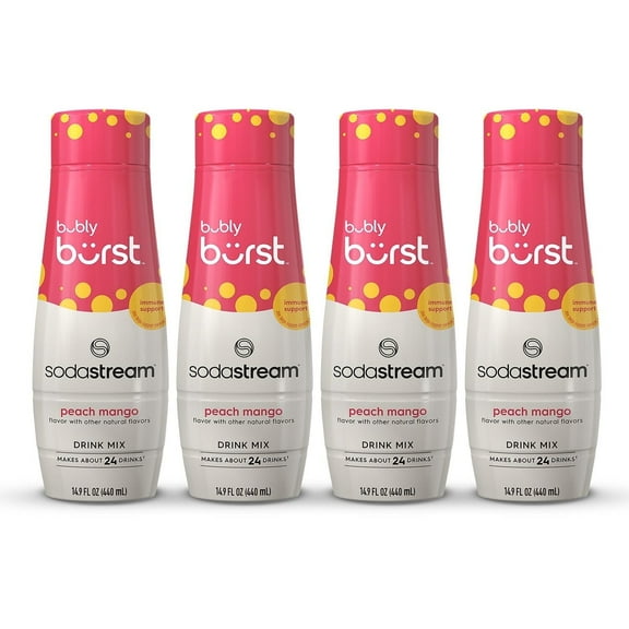 Bubly Burst Peach Mango 4pk