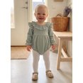 thumbnail image 6 of Loicainy Infant Baby Girls Fall Bodysuit 3 6 12 18 Months Long Sleeve Ruffled Round Neck Romper Clothes, 6 of 9