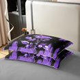 thumbnail image 5 of Black Purple Shiny 100% Cotton Duvet Cover Queen,Rose Bedding Set for Women,Galaxy Glitter Sparkle(Not Real)Bed Sets,Rose Quilt Cover with 2 Pillowcases Soft,no Comforter, 5 of 6