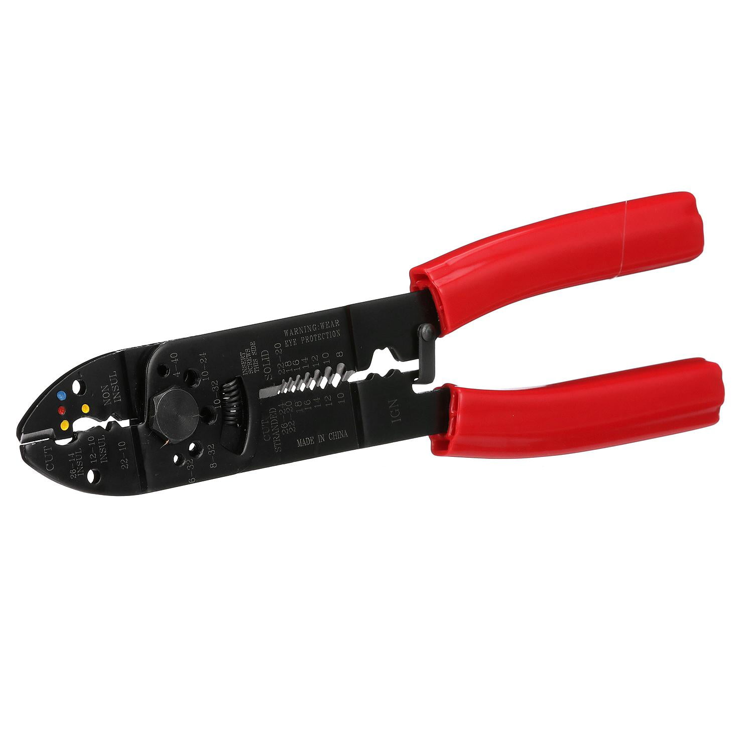 Seachoice 61211 Multi-Purpose Crimp Tool, Wire Cutter With Comfort Grips
