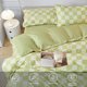 thumbnail image 4 of Juego de Funda Nórdica Plaid 3 Piezas Twin Size 100% Algodón Geometric Checkered Bedding, 4 of 5