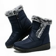 thumbnail image 6 of Xiaoxatg Fashion Couple Women's Boots Winter Zipper Comfortable Mid Boots for Warmth and Style 10 Blue, 6 of 8
