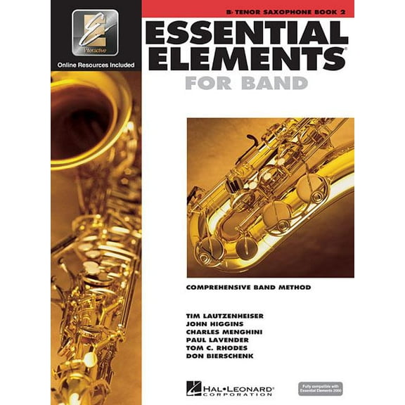 Essential Elements for Band BB Tenor Saxophone Book 2 Beginner Saxophone Method with Eei Online Resources, (Paperback)