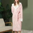 thumbnail image 5 of Teissuly Peignoirs pour Femmes, Robe de Nuit Chaude d'Hiver, Robes de Couple, Pyjamas, Manches Longues, Robe de Maison à Cordon, Vêtements de Détente, 5 of 5