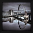thumbnail image 2 of Assaf Frank 12x12 Black Modern Wood Framed Wall Art Titled - Clyde Arc bridge over river-Glasgow, 2 of 6