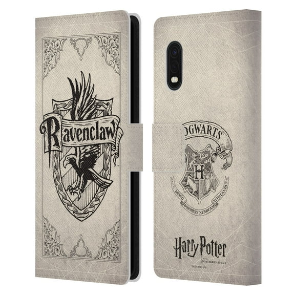 Head Case Designs Officially Licensed Harry Potter Sorcerer's Stone I Ravenclaw Parchment Leather Book Wallet Case Cover Compatible with Samsung Samsung Galaxy Xcover Pro