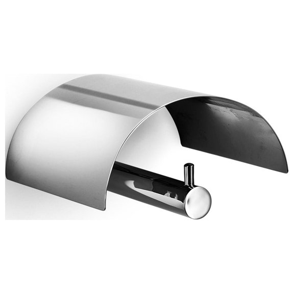 Ws Bath Collections Picola 5257 Single Post Brass Tissue Holder - Chrome